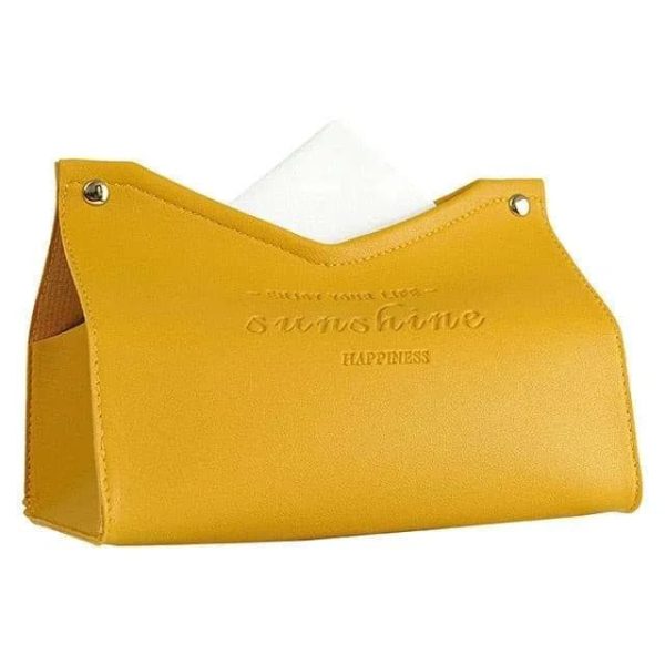 Leather Tissue Canister - Elegant Napkin Dispenser Fashion