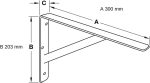 One Super-Duty L-Bracket - 1,200 lbs. Load Capacity Per Pair Fashion