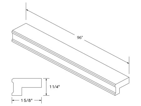 Black Shaker Light Rail Straight Molding by Craft Online Hot Sale