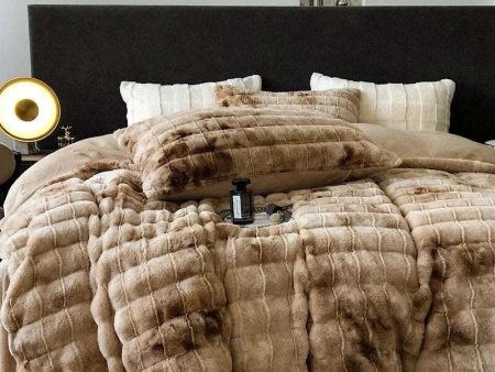 Winter Luxe Plush Bedding Set For Sale