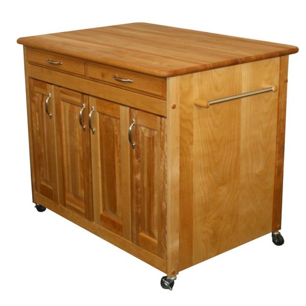 Deep Storage Work Center Island With Locking Caster s 54230 Online now