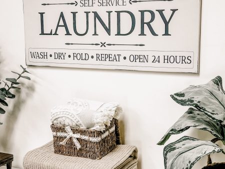 Laundry room sign- personalized with family name Online now