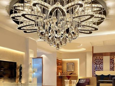 LED Modern Crystal Stainless Steel Chandelier Supply