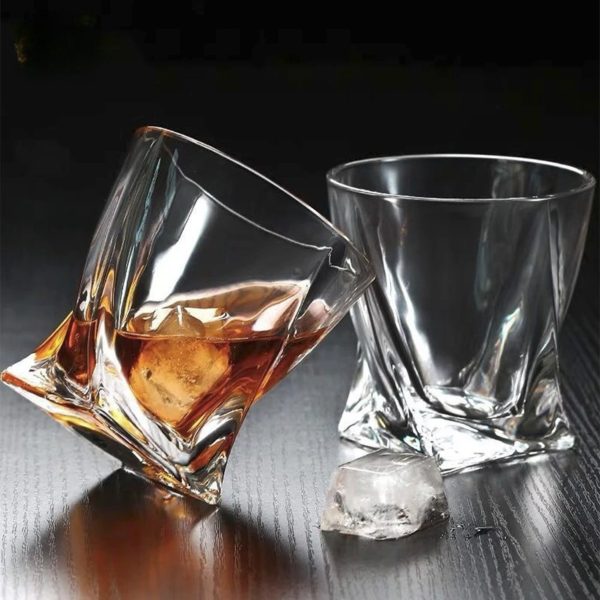 Exquisite Crystal Glass Twist Mug - 340ml For Cheap