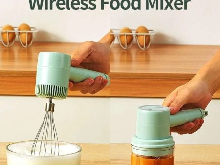 Wireless Portable Electric Food Mixer Hand Blender 3 Speeds Online Sale