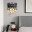 Iron and Crystal Wall Lamp Hot on Sale