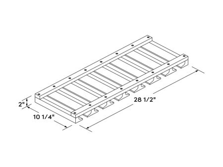 White Shaker Wall Glass Rack by Craft Online Sale