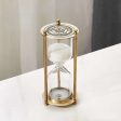 European Style Luxury White Sand  Rotating Hourglass Fashion