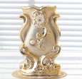 Gold Frosted Porcelain Vase For Sale