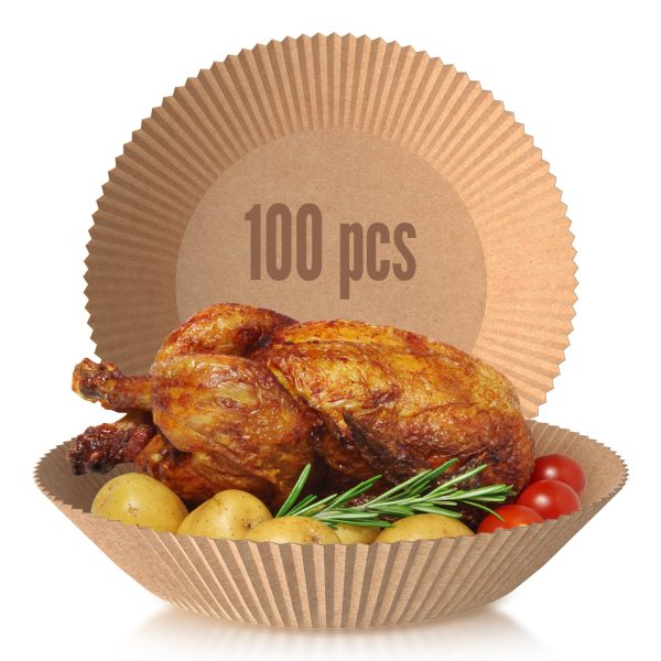 10.08 Inch Air Fryer Disposable Paper Liner  100Pcs Sale