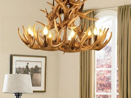 Retro Antler Resin Chandelier for Modern Dining & Living Spaces Discount