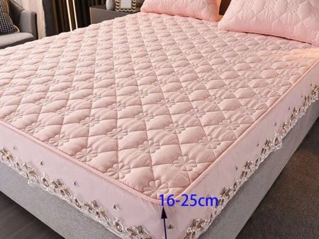 Pure Cotton Quilted Emboss Washable Mattresses Cover Fashion