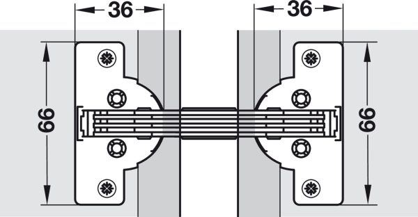 Hafele Miter Flap Cabinet Hinge 1.5mm (1 20  ) Wide with 90° Opening Angle for Doors and Flaps For Discount