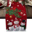 Festive Linen Christmas Table Runner Online