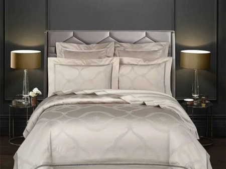 Golden Jacquard Egyptian Cotton Duvet Set For Discount