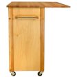 Mid-Size Two Door Kitchen Cart with Drop Leaf On Caster s 51533-51536 Online