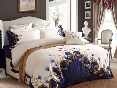 Luxury Egyptian Cotton Embroidered Bedding Set Sale