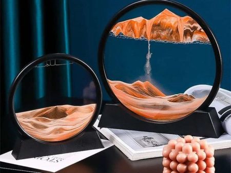 Moving Sand Art Picture Round Glass 3D Deep Sea Sandscape In Motion Online Sale