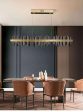 Modern Rectangle Chandelier For Sale