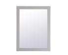 Aqua Rectangle Vanity Mirror 27 Inch In Grey Cheap