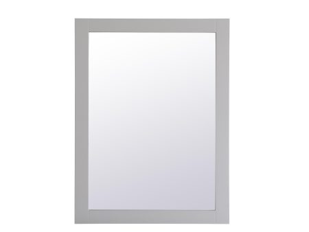 Aqua Rectangle Vanity Mirror 27 Inch In Grey Cheap