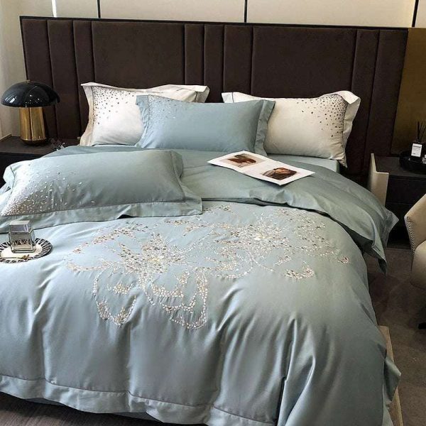 Exquisite Floral Elegance 1000TC Egyptian Cotton Bedding Set Online Hot Sale