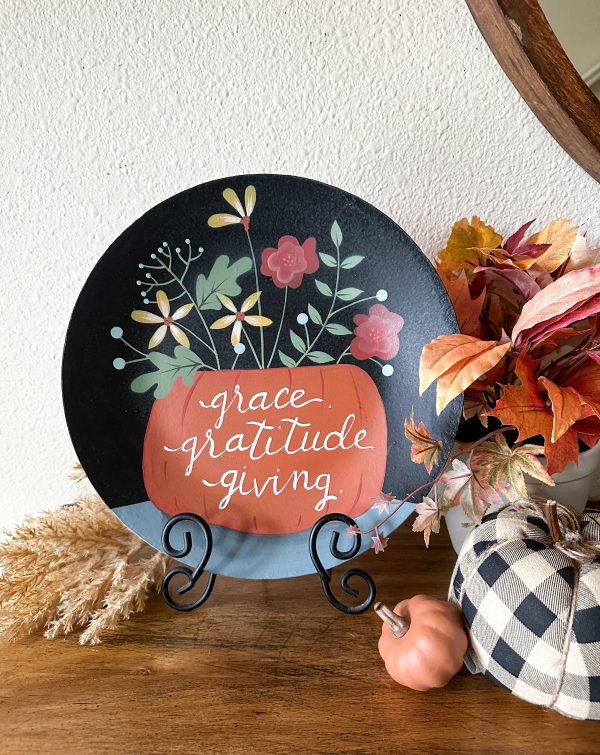 Grace gratitude giving plate Online