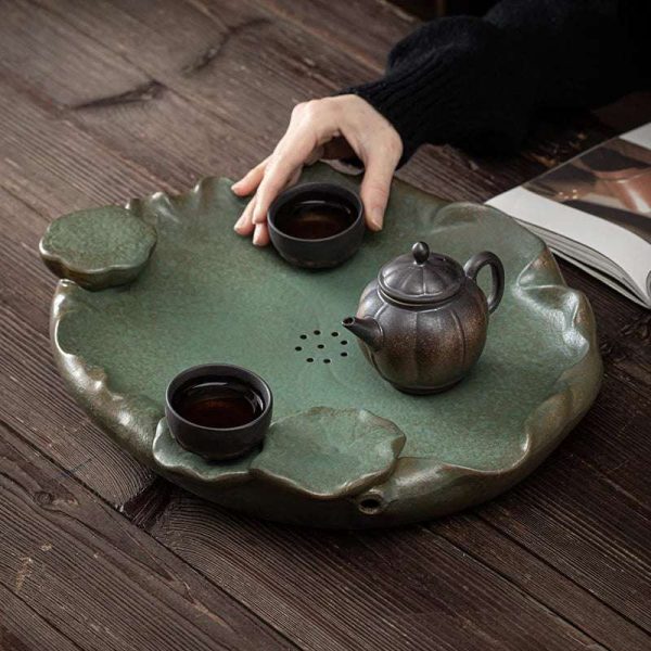 Gilt Lotus Tea Set & Tray 🍵 Sale