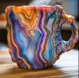 Stylish Mineral Crystal Coffee Mug - Eco-Friendly Resin Drinkware Discount