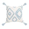 Blue Geometric Tufted Bohemian Pillow Covers Tassels Lengthen Bedroom Sofa Pillow Case For Living Room Sofa Home Decoration Hot on Sale