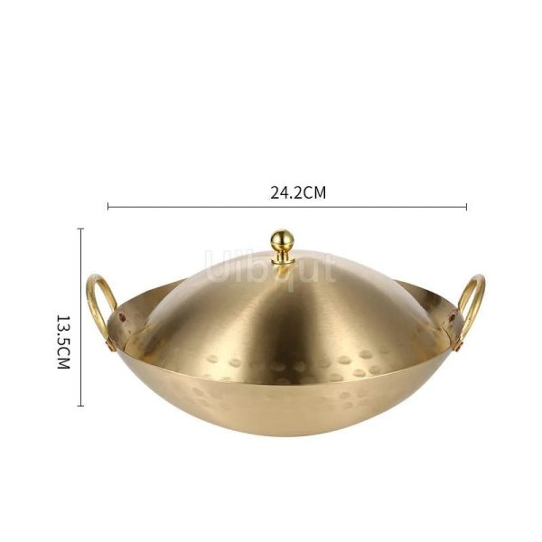 Single Person Eco-Friendly Copper Hotpot with Solid Alcohol Furnace Online Sale