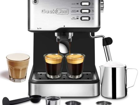 20 Bar Espresso Machine with Milk Frother Discount