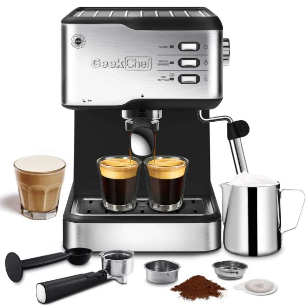 20 Bar Espresso Machine with Milk Frother Discount