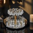 Crystal Elegance: 10-Piece White Wine Glass Set with Gold Accents Supply