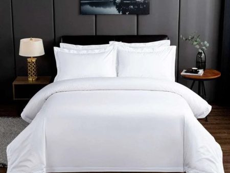 Premium Hotel White Oversize Duvet Cover Bed Sheet set 100%Nature Cotton Soft 600TC Bedding set Twin Full Queen King size 4Pcs Supply