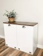 Dashwood in white with a dark brown stained top modern style on Sale