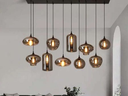 Retro Glass Pendant Light on Sale