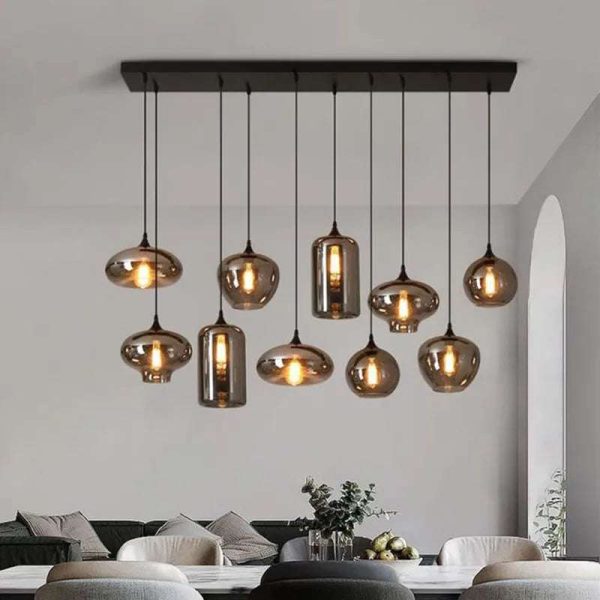 Retro Glass Pendant Light on Sale