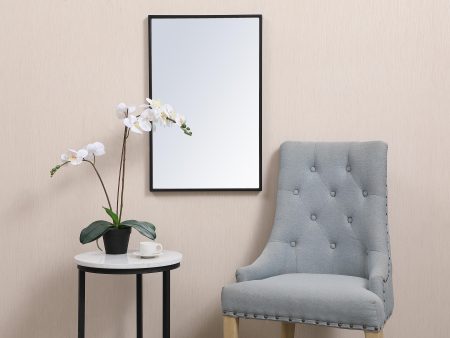 Metal Frame Rectangle Mirror 18X28 Inch In Black Online Hot Sale