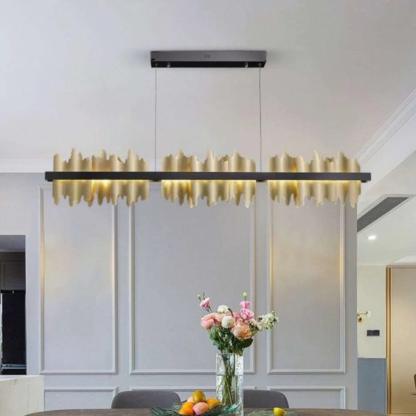 Modern Rectangle Chandelier For Sale