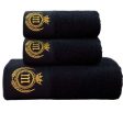 Black High-end Custom Towel Set on Sale