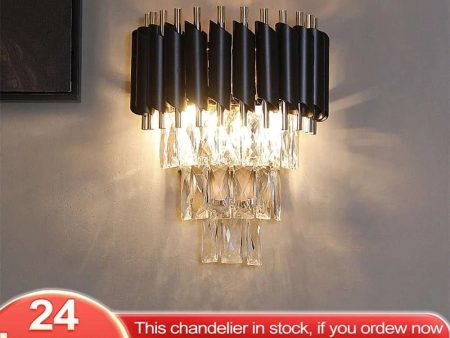 Julia M Crystal Wall Lamp - Add Modern Elegance to Any Room - Illuminate Your Home with Warm or Cool Light Sale