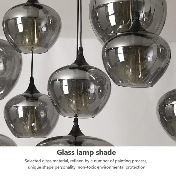 Retro Glass Pendant Light on Sale