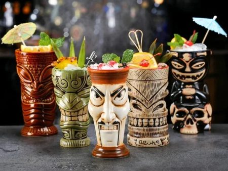 Exotic Tiki Ceramic Cocktail Mug Online Sale