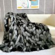 Luxury Plush Peacock Fur Blanket on Sale