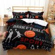 Basketball Printed Duvet Cover Set - 3 pcs of Quality Bed Linen Online Sale