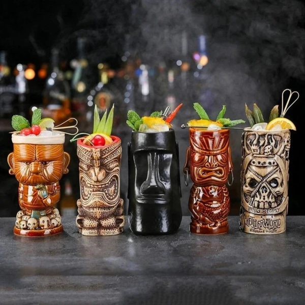 Exotic Tiki Ceramic Cocktail Mug Online Sale