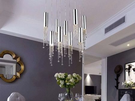 Modern Chrome Crystal Ceiling Chandelier Discount