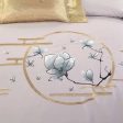 Landscape Scenery Embroidered Egyptian Cotton Bedding Set Cheap