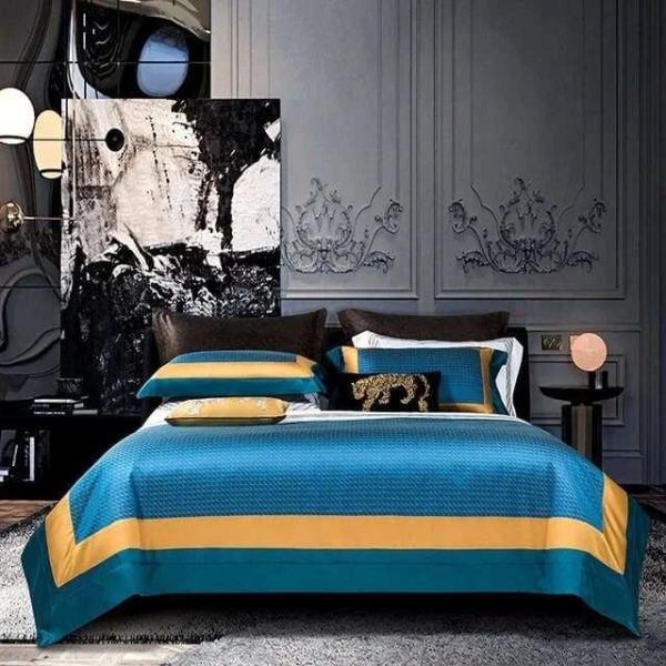 Italian Splendor: Opulent Egyptian Cotton Bedding Set Fashion